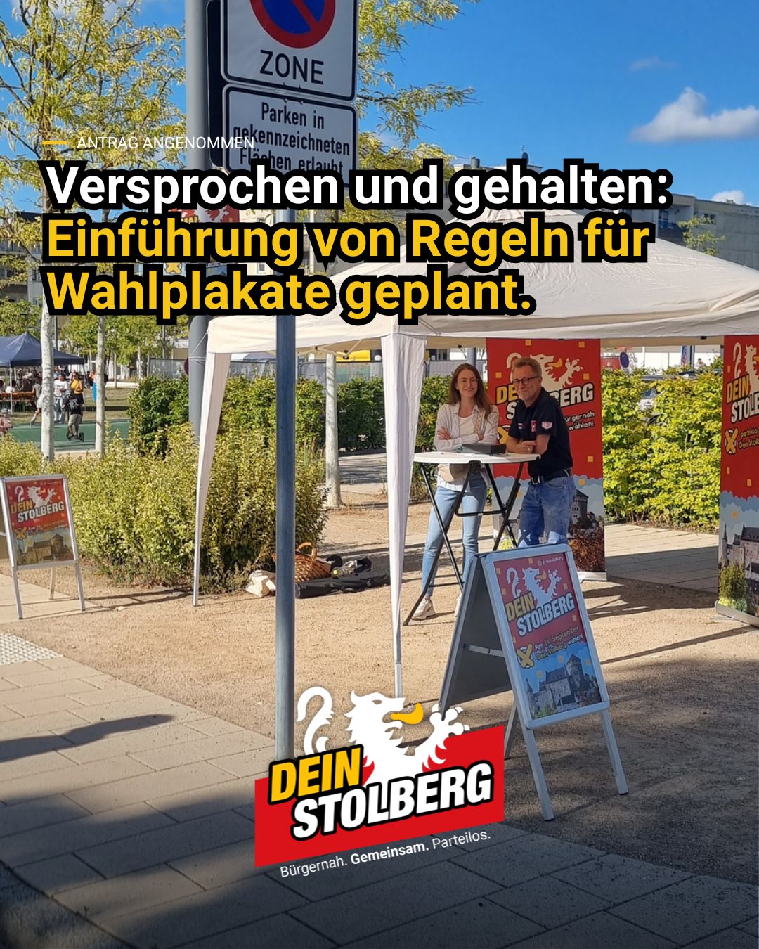 Einführung von Regeln für Wahlplakate in Stolberg geplant Einführung von Regeln für Wahlplakate in Stolberg geplant