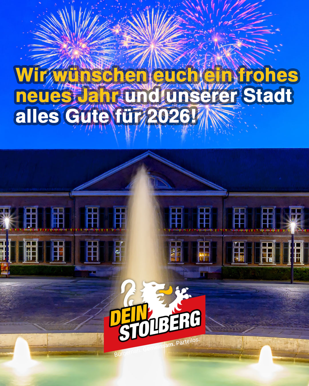 Wir wünschen euch ein gesundes und erfolgreiches neues Jahr 2026