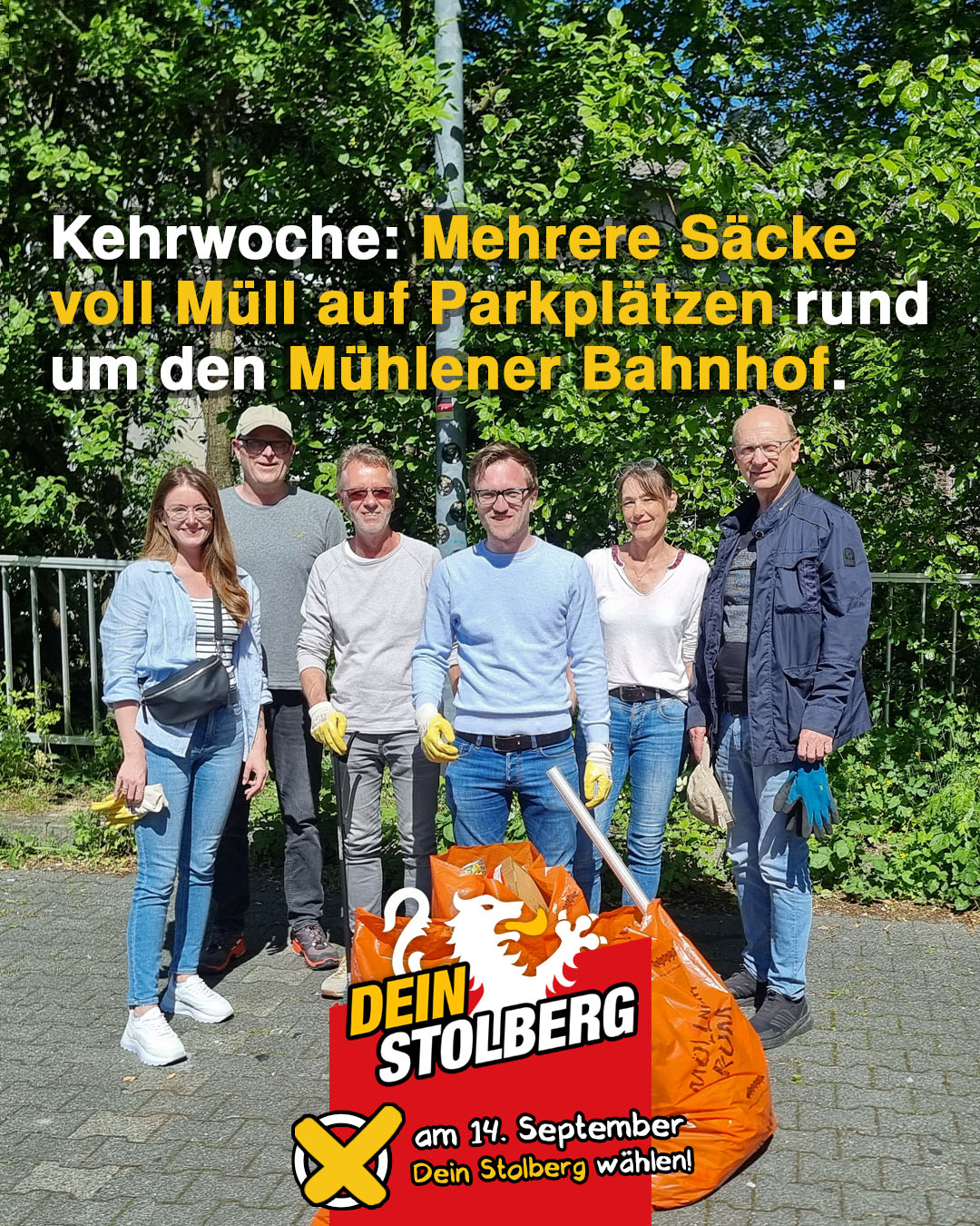 Gemeinsam für ein sauberes Stolberg bei der Kehrwoche Gemeinsam für ein sauberes Stolberg bei der Kehrwoche